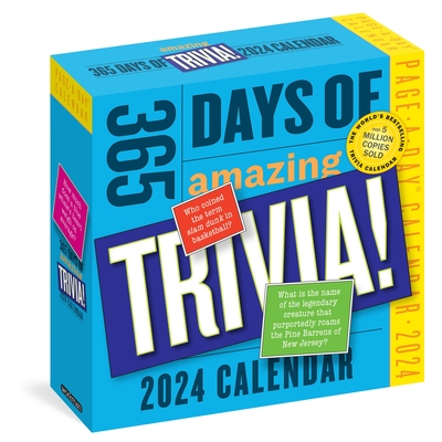 365 Days of Amazing Trivia! Page-A-Day Calendar 2024: The World's Bestselling Trivia Calendar By Workman Calendars Cover Image