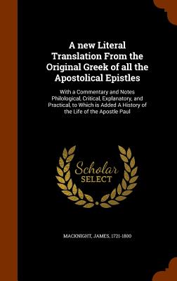 Cover for A New Literal Translation from the Original Greek of All the Apostolical Epistles