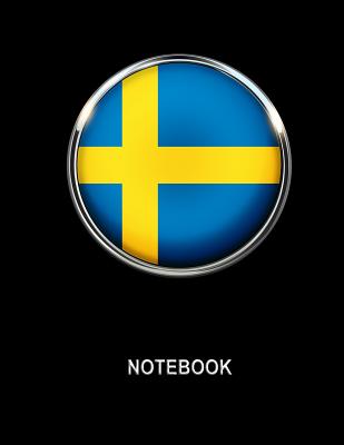 Notebook. Sweden Flag Cover. Composition Notebook. College Ruled. 8.5 x 11. 120 Pages. By Bbd Gift Designs Cover Image