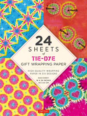 Tie-Dye Gift Wrapping Paper - 24 Sheets: High-Quality 18 X 24 (45 X 61 CM) Wrapping Paper Cover Image