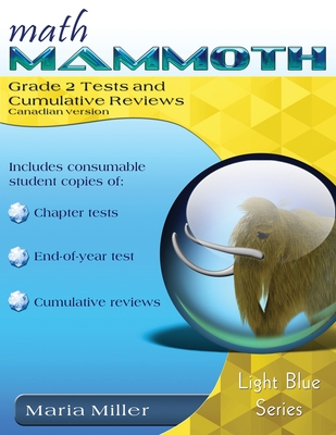 Math Mammoth Grade 2 Tests and Cumulative Revisions, International Version (Canada) Cover Image