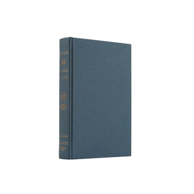 Legacy Standard Bible, Handy Size, Hardcover Blue Grey Linen Red Letter Cover Image