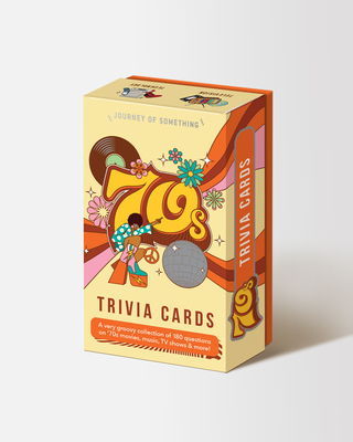70s Trivia Card Game - Fun Adult Party Game By Journey Of Something (Created by) Cover Image