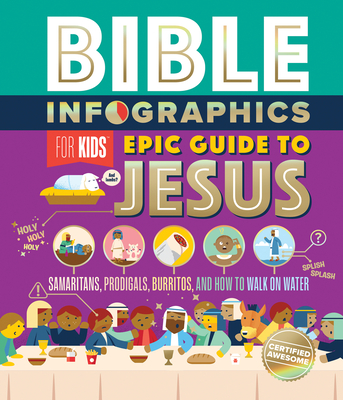 Bible Infographics for Kids Epic Guide to Jesus: Samaritans, Prodigals, Burritos, and How to Walk on Water By Harvest House Publishers Cover Image