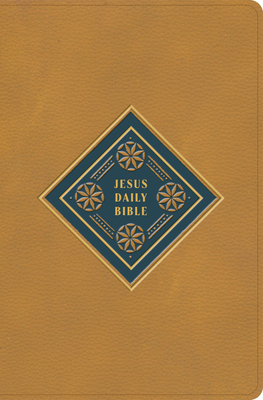 CSB Jesus Daily Bible, Camel LeatherTouch: Guided Readings Showing Christ Throughout Scripture Cover Image