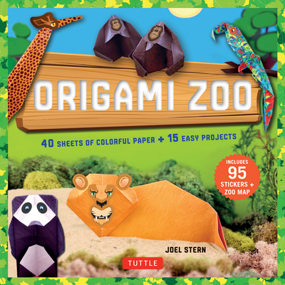 Origami Zoo Kit: Make a Complete Zoo of Origami Animals!: Kit with Origami Book, 15 Projects, 40 Origami Papers, 95 Stickers & Fold-Out Cover Image