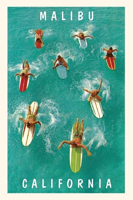 The Vintage Journal Surfers Paddling, Malibu, California By Found Image Press (Producer) Cover Image