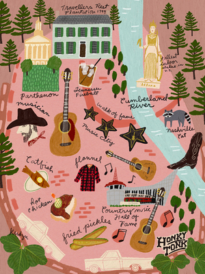 Music City Blank Journal: (A Nashville Inspired Work of Art) Cover Image