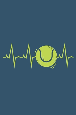 Tennis Heartbeat: Notebook 6x9 Dotgrid White Paper 118 Pages - I Love Tennis