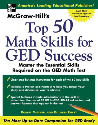 McGraw -Hill's Top 50 Math Skills for GED Success By Robert Mitchell, Dolores Emery, Robert Mitchell Cover Image