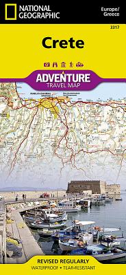 Crete Map [Greece] (National Geographic Adventure Map #3317) By National Geographic Maps - Adventure Cover Image