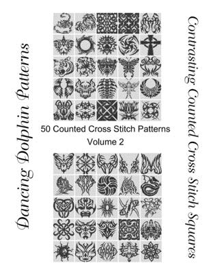 Contrasting Counted Cross Stitch Squares: 50 Counted Cross Stitch Patterns (Volume #2) Cover Image