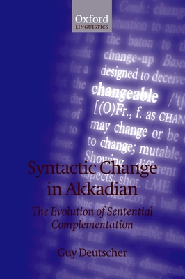 Cover for Syntactic Change in Akkadian