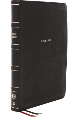 Nkjv, Reference Bible, Super Giant Print, Leathersoft, Black, Thumb Indexed, Red Letter Edition, Comfort Print: Holy Bible, New King James Version Cover Image