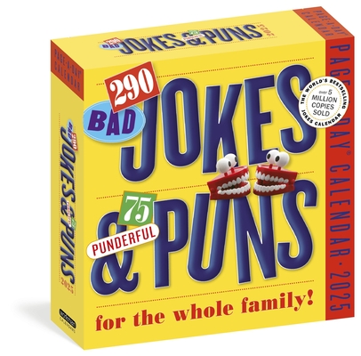 290 Bad Jokes & 75 Punderful Puns Page-A-Day® Calendar 2025: For the Whole Family! By Workman Calendars Cover Image