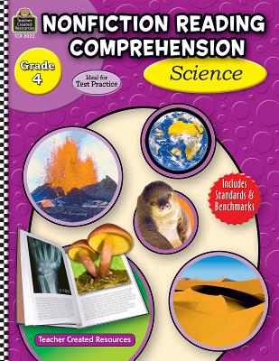 Nonfiction Reading Comprehension: Science, Grade 4 Cover Image