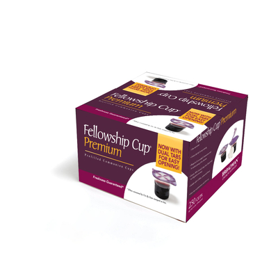 Fellowship Cup(r) Premium - Prefilled Communion Cups (250 Count): Includes Juice and Wafer with Dual Tabs for Easy Opening Cover Image