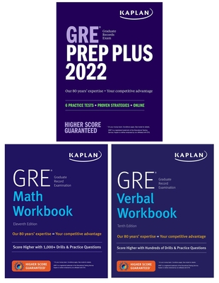GRE Complete 2022: 3-Book Set: 6 Practice Tests + Proven Strategies + Online (Kaplan Test Prep) Cover Image