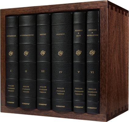 ESV Reader's Bible, Six-Volume Set (Cowhide Over Board with Walnut