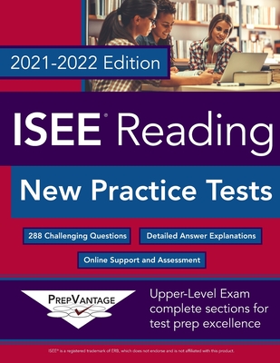 ISEE Reading: New Practice Tests, 2021-2022 Edition Cover Image