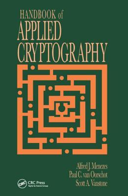 Cover for Handbook of Applied Cryptography (Discrete Mathematics and Its Applications)