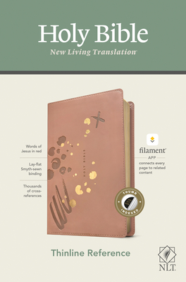 NLT Thinline Reference Bible, Filament Enabled Edition (Red Letter, Leatherlike, Pink, Indexed) By Tyndale (Created by) Cover Image