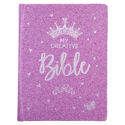 My Creative Bible Purple Glitter Hardcover Cover Image