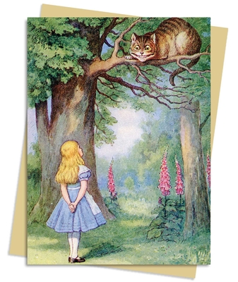 John Tenniel: Alice and the Cheshire Cat Greeting Card: Pack of 6 (Greeting Cards) Cover Image