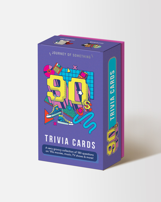 90s Trivia Card Game - Fun Adult Party Game By Journey Of Something (Created by) Cover Image