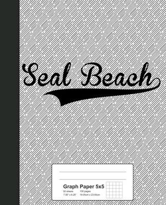 Graph Paper 5x5: SEAL BEACH Notebook By Weezag Cover Image