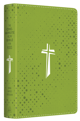 The One-Minute KJV Bible for Kids [Neon Green Cross] Cover Image