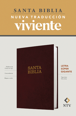 Santa Biblia Ntv, Letra Súper Gigante (Tapa Dura, Vino Tinto, Letra Roja) By Tyndale (Created by) Cover Image