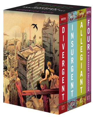 Divergent Anniversary 4-Book Box Set: Divergent, Insurgent, Allegiant, Four (Divergent Series) Cover Image