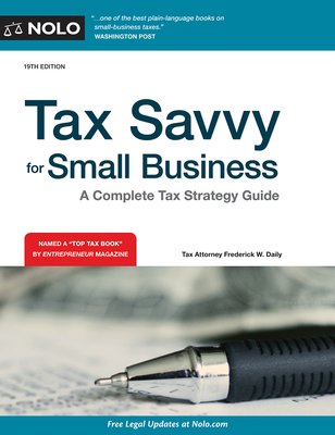 Tax Savvy for Small Business: A Complete Tax Strategy Guide Cover Image