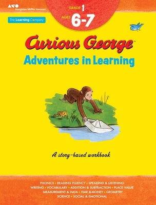 Curious George Adventures in Learning, Grade 1: Story-based learning (Learning with Curious George) Cover Image