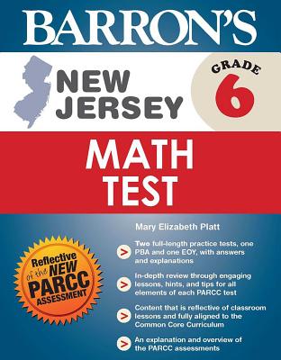 New Jersey Grade 6 Math Test (Barron's Test Prep NJ) Cover Image