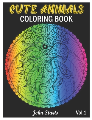 Download Cute Animals Coloring Book With Cute Animals Portraits Fun Animals Designs And Relaxing Mandala Patterns Volume 1 Paperback The Reading Bug