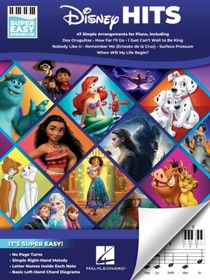 Disney Hits - Super Easy Songbook: 47 Simple Arrangements for Piano with Lyrics  Cover Image