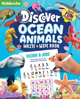 Discover Ocean Write & Wipe Book By Kidsbooks (Created by) Cover Image