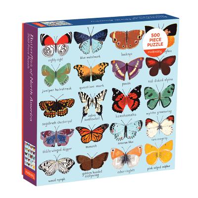 Butterflies of North America 500 Piece Family Puzzle By Mudpuppy, Adventure (Illustrator) Cover Image
