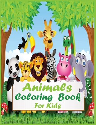 Animals Coloring Book For Kids: Animals Coloring Book for Kids Ages 2-4, 4-8, Boys and Girls, Cute rat, wolf, bee, ant, shark, butterfly Cover Image