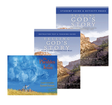 Telling God's Story Year 3 Bundle: Includes Instructor Text, Student Guide, and Parables graphic novel Cover Image
