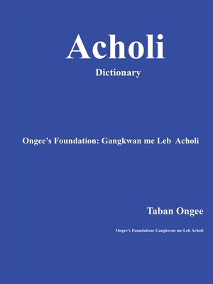 Acholi Dictionary -English Cover Image