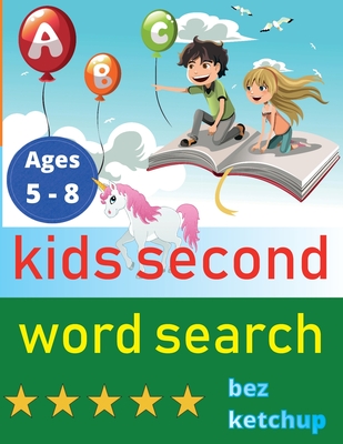kids second word search: Easy Large Print Word Find Puzzles for