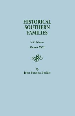 Historical Southern Families. in 23 Volumes. Volume XVI Cover Image