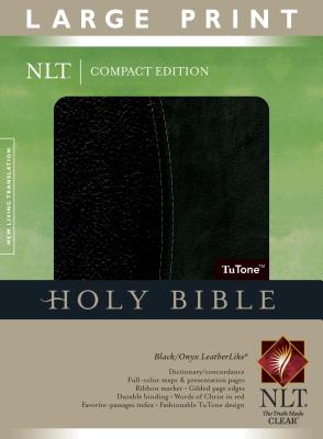 Large Print Compact Bible-NLT By Tyndale (Created by) Cover Image