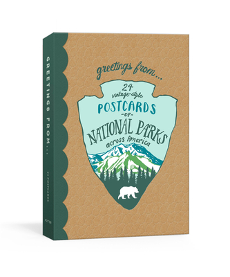 Greetings From: 24 Vintage-Style Postcards of National Parks Across America (Blackbird Letterpress) By Kathryn Hunter Cover Image