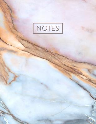 Notes: Pink & Blue Marble Single Subject Notebook (College Ruled) Cover Image