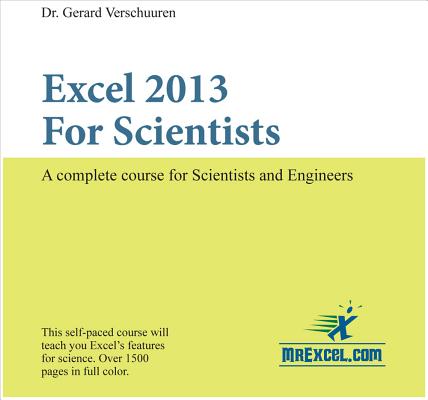 Excel 2013 for Scientists (Visual Training series) Cover Image