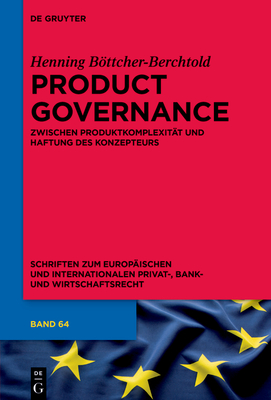 Product Governance By Henning Böttcher-Berchtold Cover Image